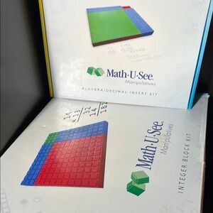 Math U See Manipulative Integer Blocks and algebra inserts